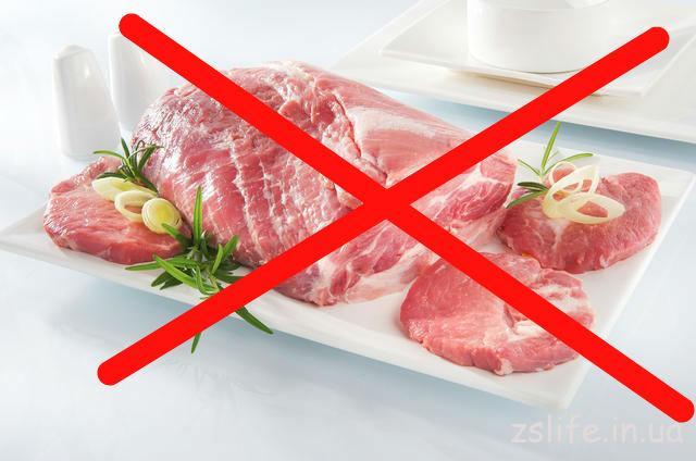 мясо запрещено